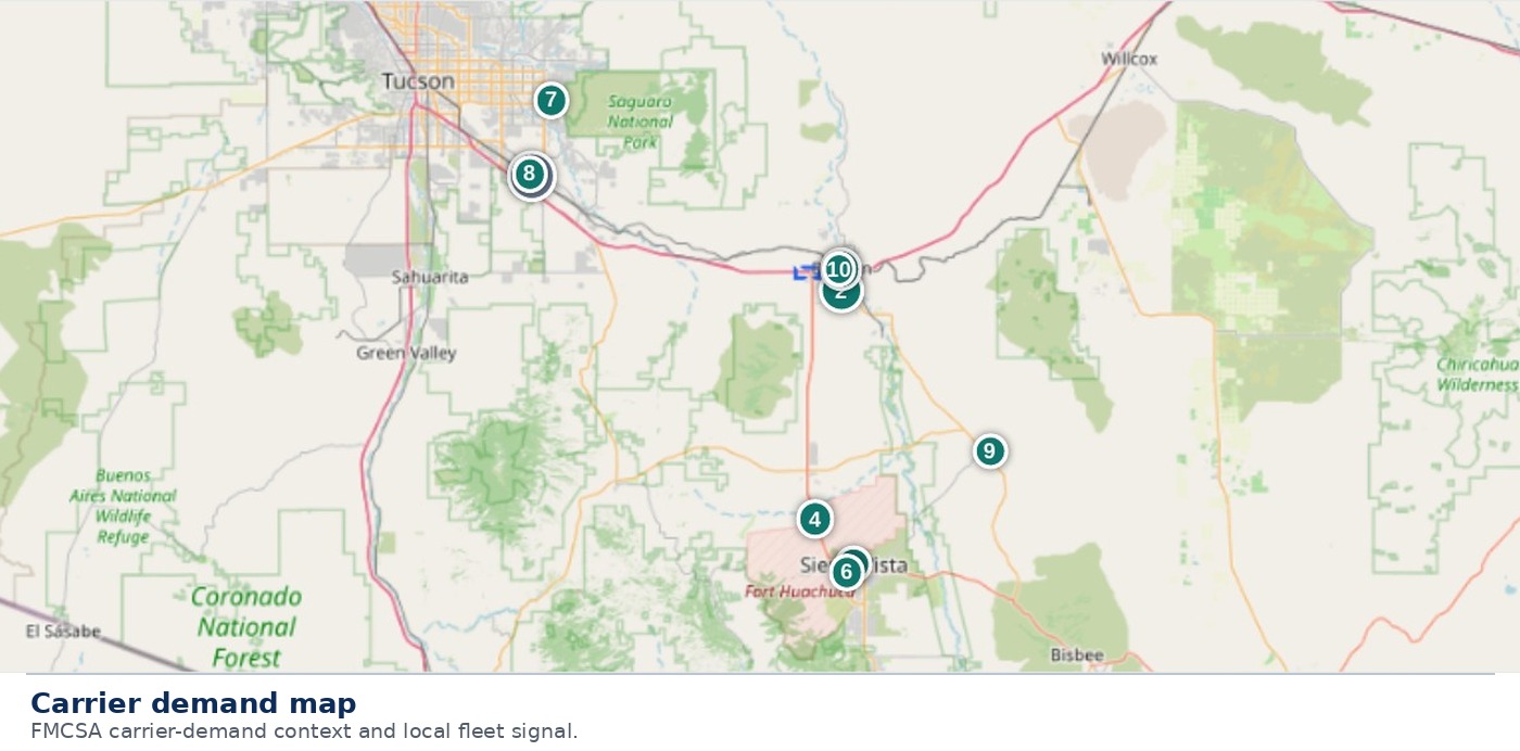 Carrier demand map